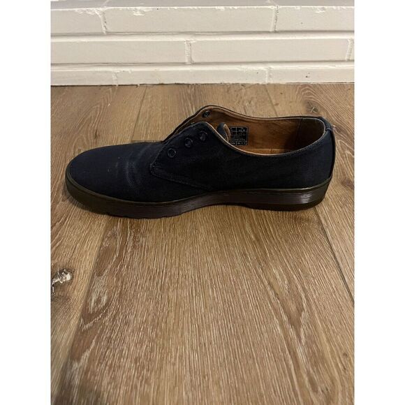 Dr Martens Delray Casual Oxfords Mens Size 11 EUR 45 Black Overdyed Twill Canvas - Picture 6 of 8